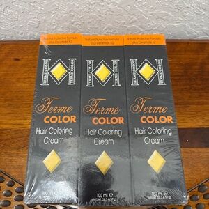 Terme Hair Coloring Cream, Golden Ashburn, Very Light 9.43, pack of 3, Italy